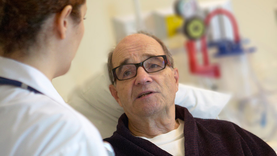 Peter Buck, SPP actor, portraying a man wanting help to end his life.