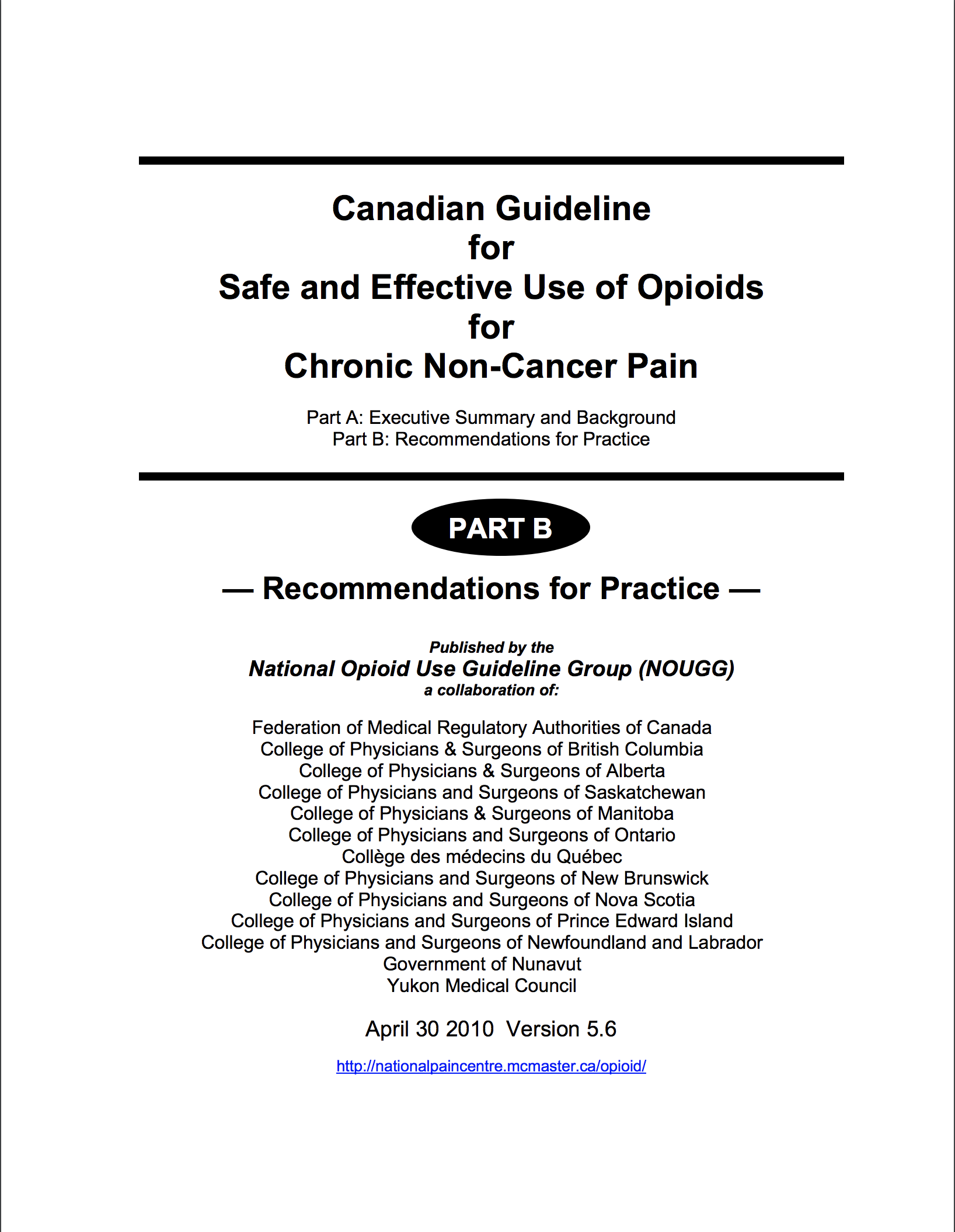 Canadian Guideline